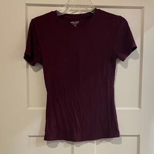 Ribbed Maroon top